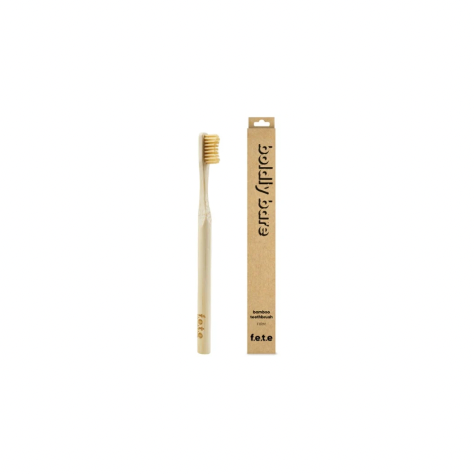 Plastic-free bamboo toothbrush by Balanced Life Ireland - Natural and environmentally friendly