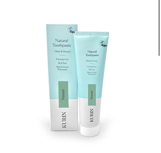 Natural fluoride free toothpaste fennel kurin