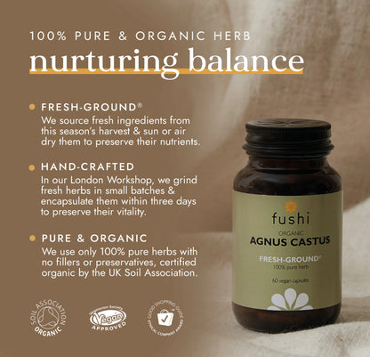 Organic Chaste Tree Capsules (agnus castus) 60 capsules