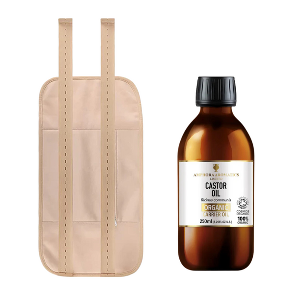 Detox Support Bundle – Castor Oil Pack + Organic Cold-Pressed Oil