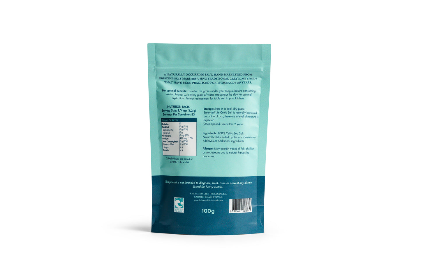 Balanced Life Organic Unrefined Celtic Salt | Rich in Minerals & Hydration Support